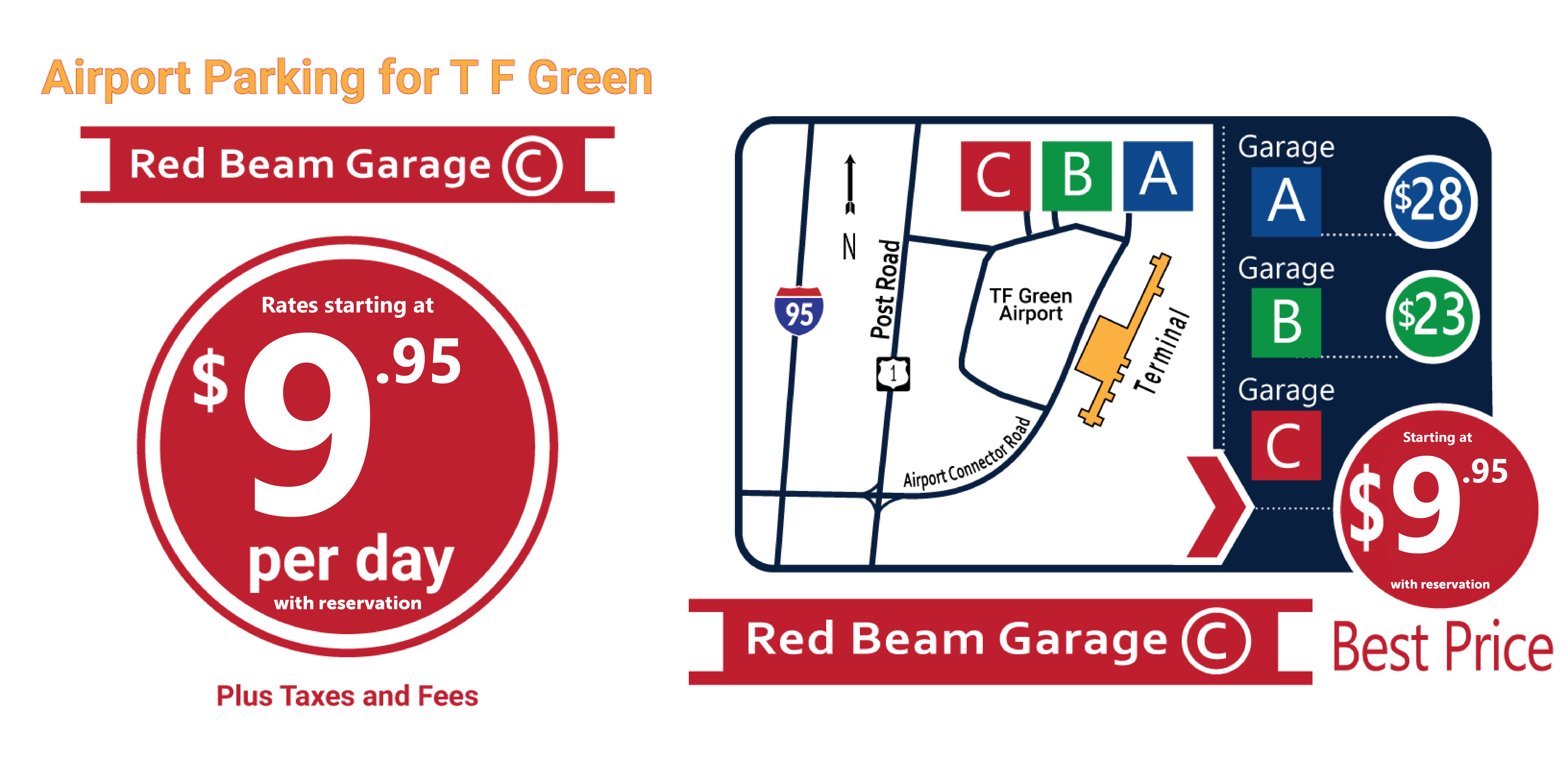 TF Green Airport Parking Red Beam Garage C